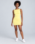 ALIX — Fitted sleeveless mini dress — front view