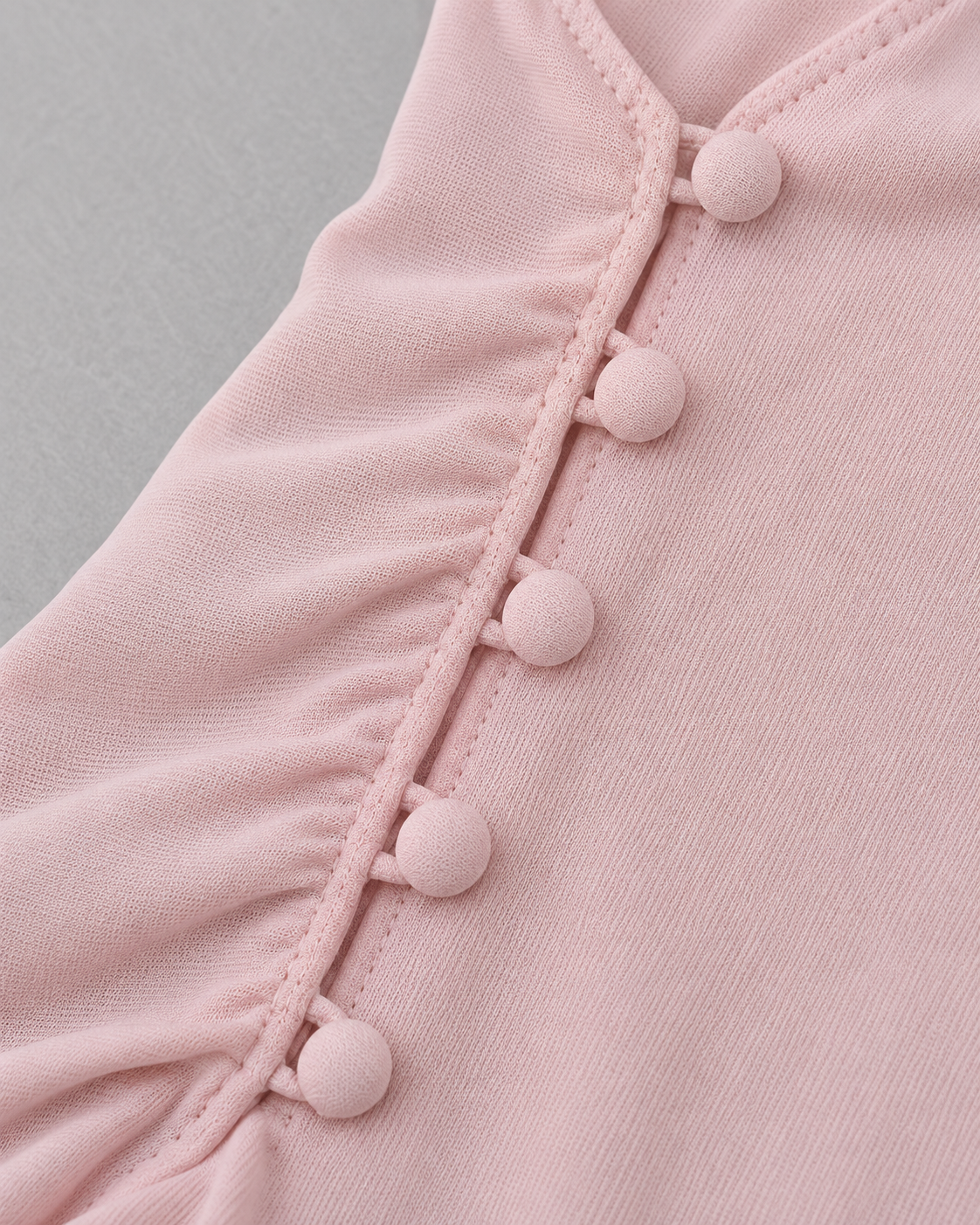AMOUR — Long-sleeve ruffled mini dress