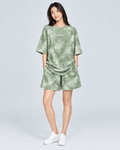 AQUARELLE — T-shirt and loose shorts set — front view