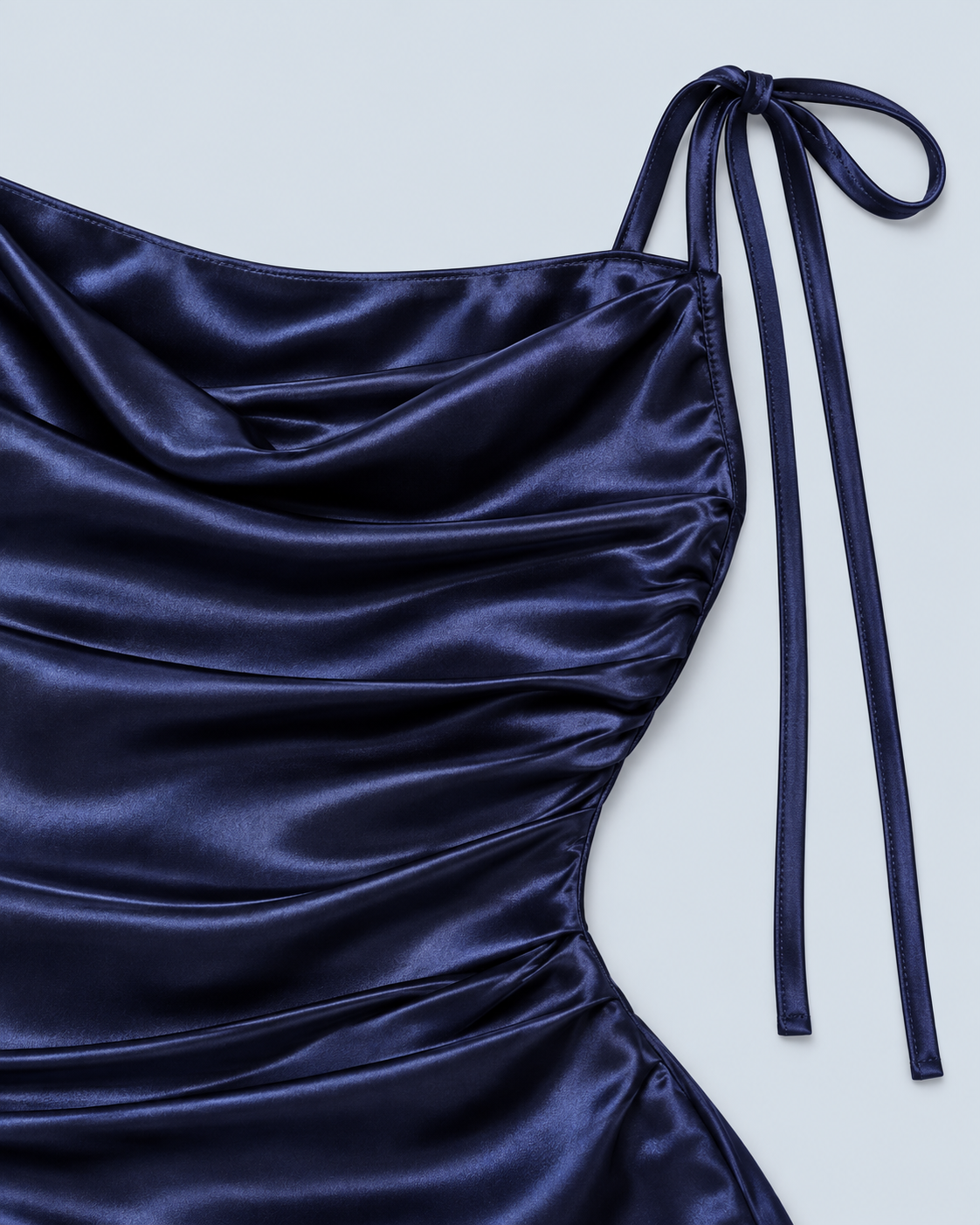 AZUR — Satin-look maxi dress with slit