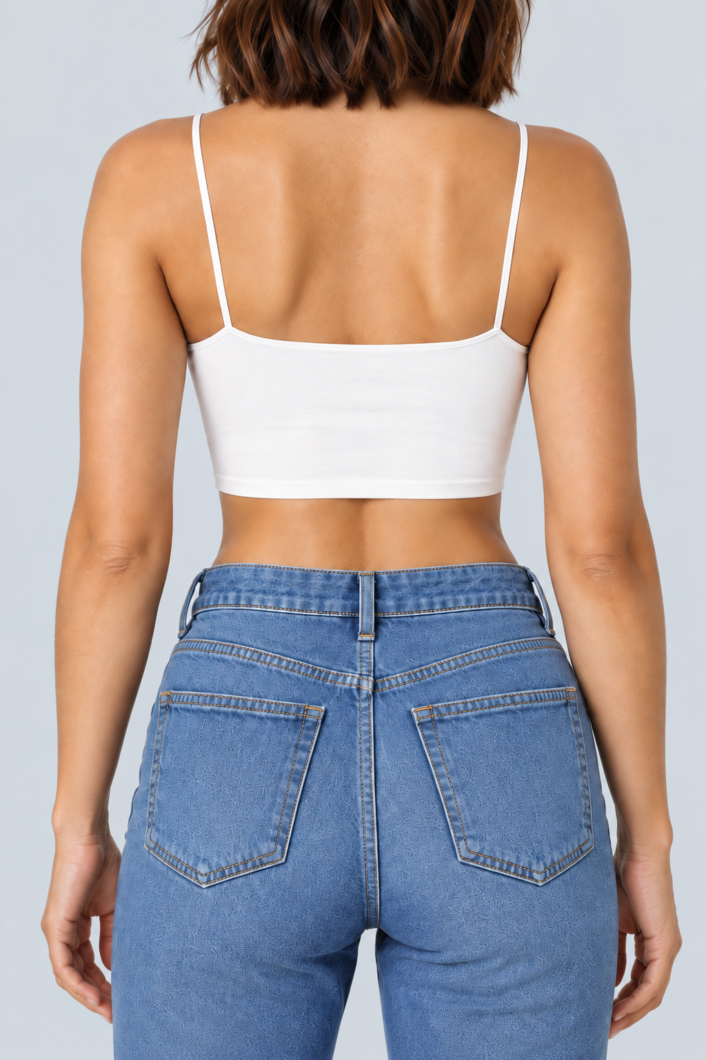 BASE — Thin-strap cropped camisole