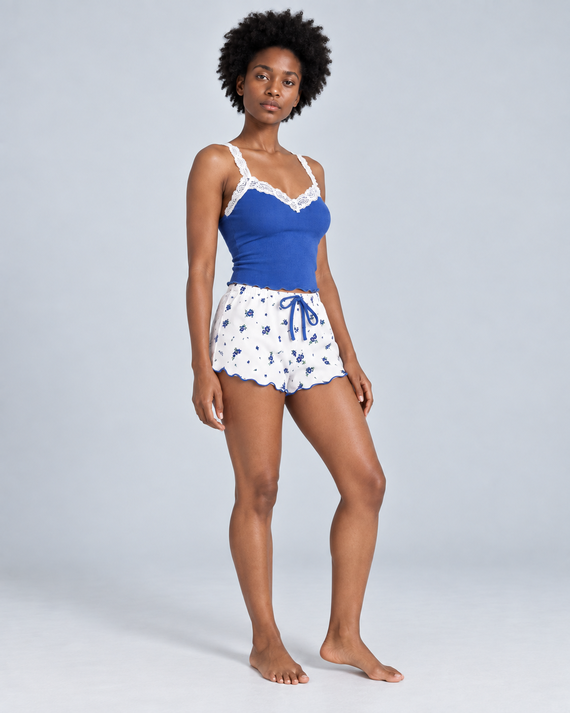 BLOOM — Camisole and printed shorts sleep set
