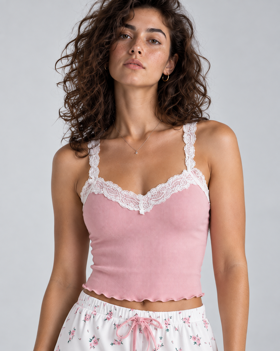 BLOOM — Camisole and printed shorts sleep set