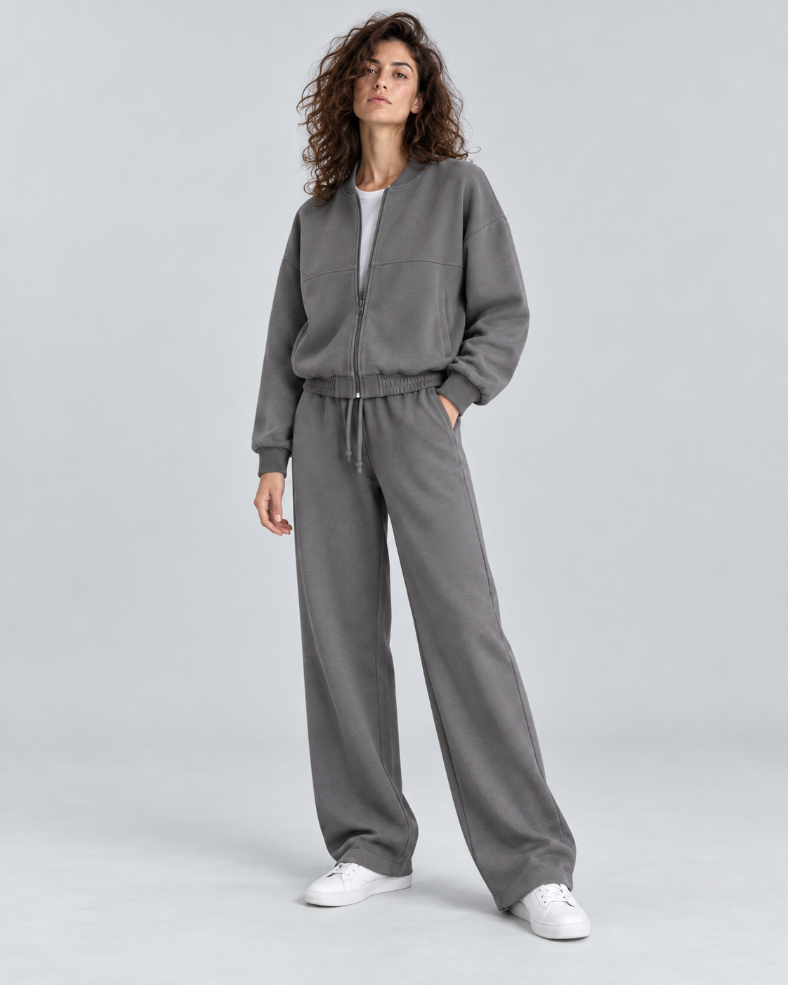 BOMBER — Bomber jacket and trouser set