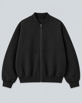BOMBER — Zip-up bomber jacket