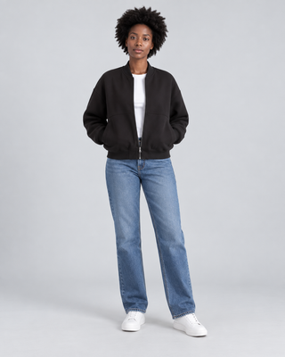 BOMBER — Zip-up bomber jacket — front view