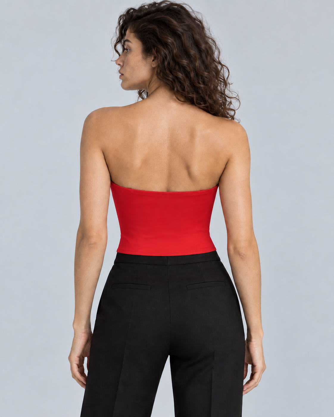 CAMEO — Structured bustier top — back view