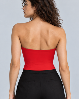 CAMEO — Structured bustier top — back view