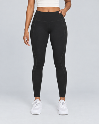 CARGO — High-waisted pocket leggings — front view