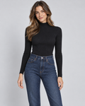CHLOE — High-neck knit jumper — front view