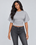 CINCH — Waist-shaped cropped T-shirt — front view