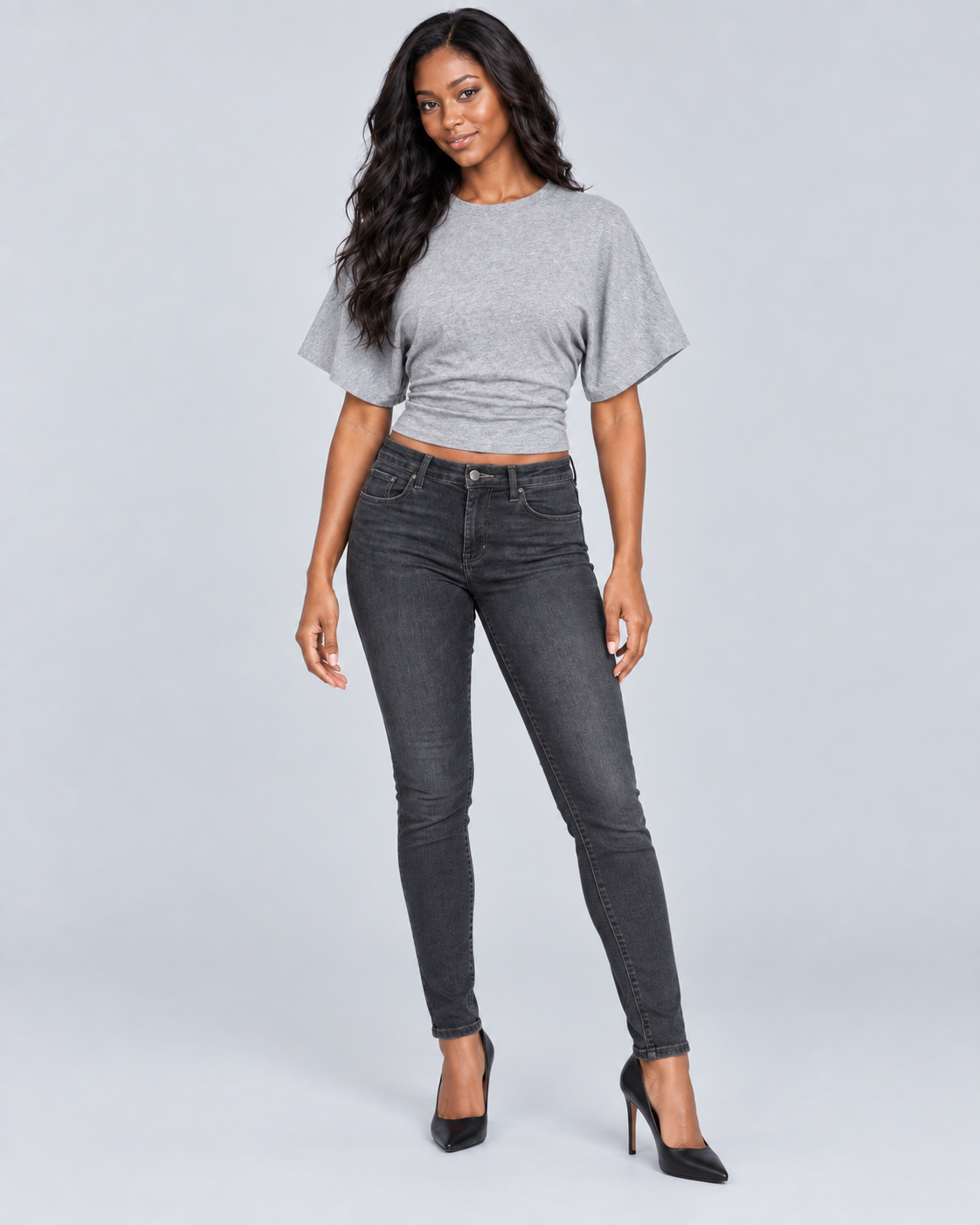 CINCH — Waist-shaped cropped T-shirt