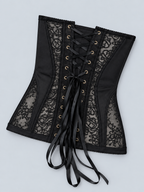 CORSET — Lace bustier — back view