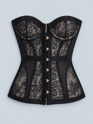 CORSET — Lace bustier — front view