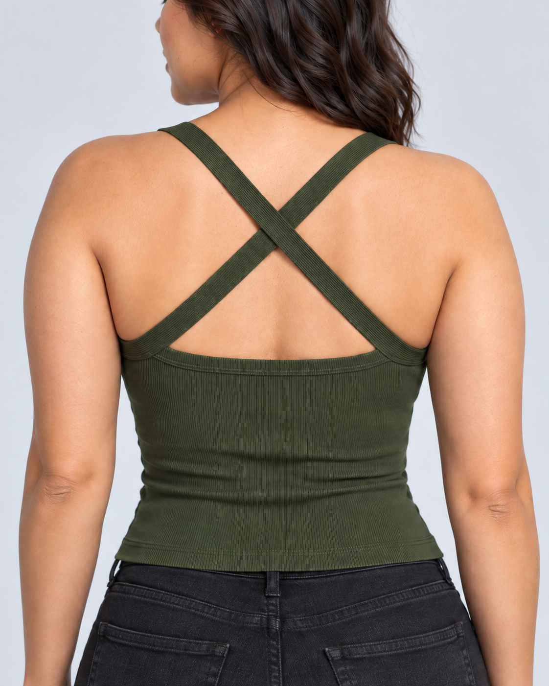 CROSS — Cross-strap top — back view