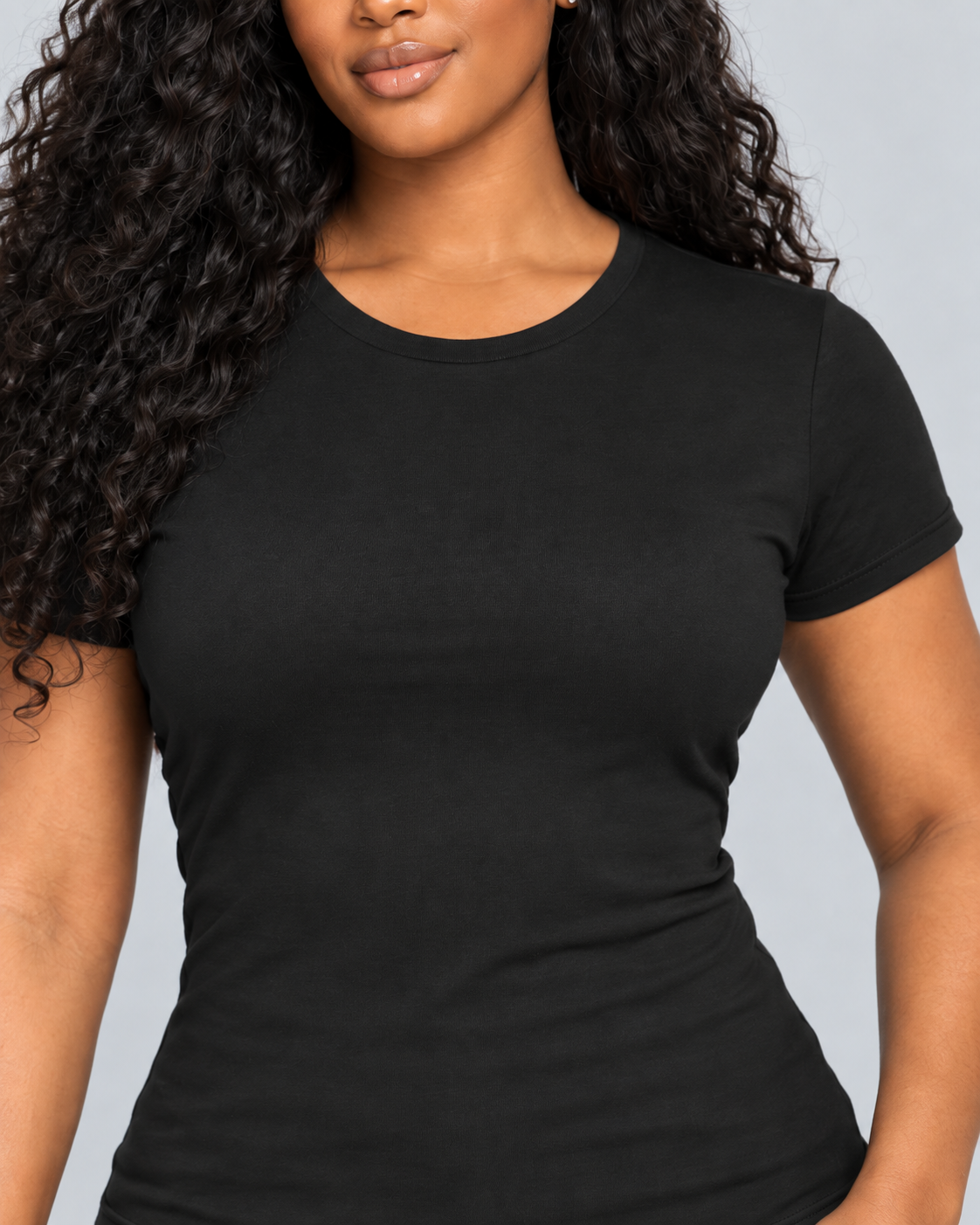 DAILYFIT — Fitted crew-neck T-shirt — front view