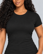 DAILYFIT — Fitted crew-neck T-shirt — front view