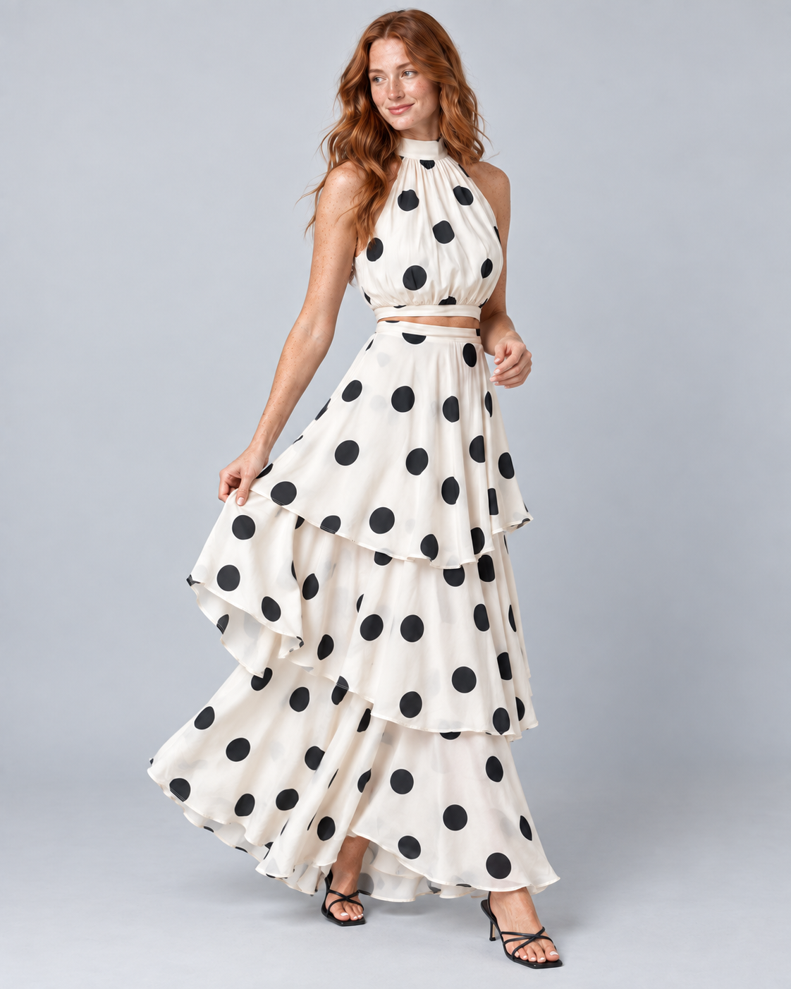 DALIA — Top and maxi skirt set