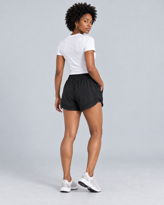 DASH — Lined sports shorts with pocket — back view