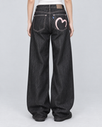 DISTRICT — Wide-leg baggy jeans — back view
