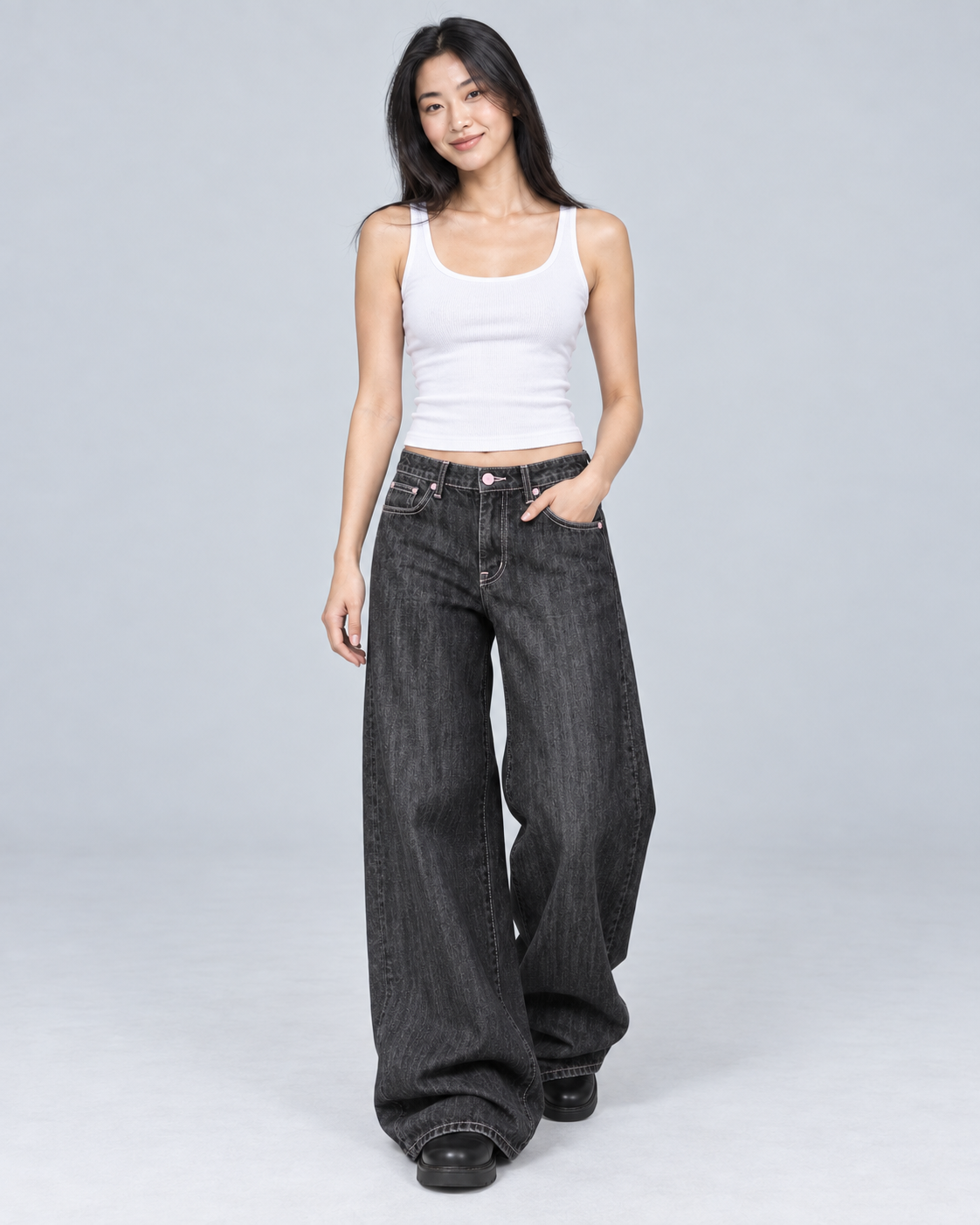 DISTRICT — Wide-leg baggy jeans