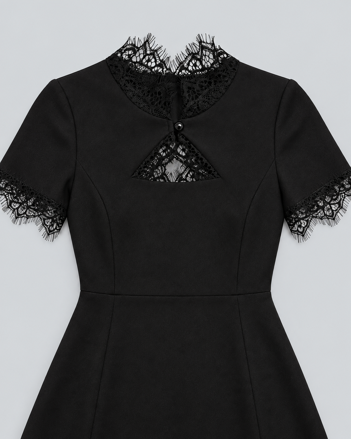 ELEONORE — Mini dress with lace details