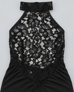 ELODIE — Maxi dress with lace panel