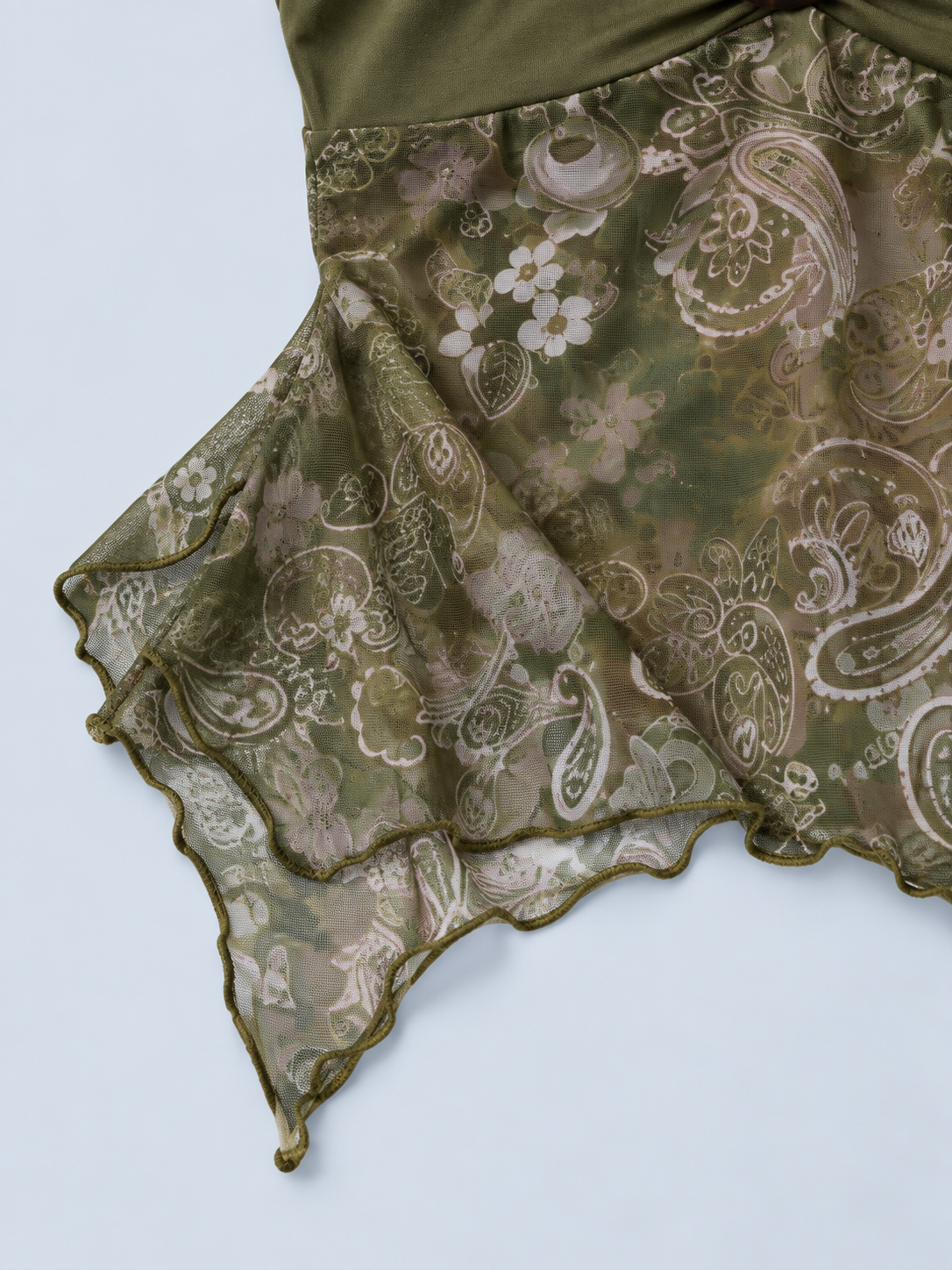 EMBER — Printed halter top with ring detail