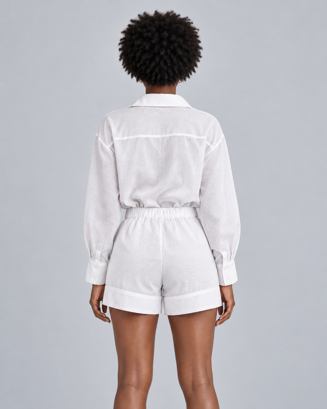 ESCALE — Shirt and shorts set — back view