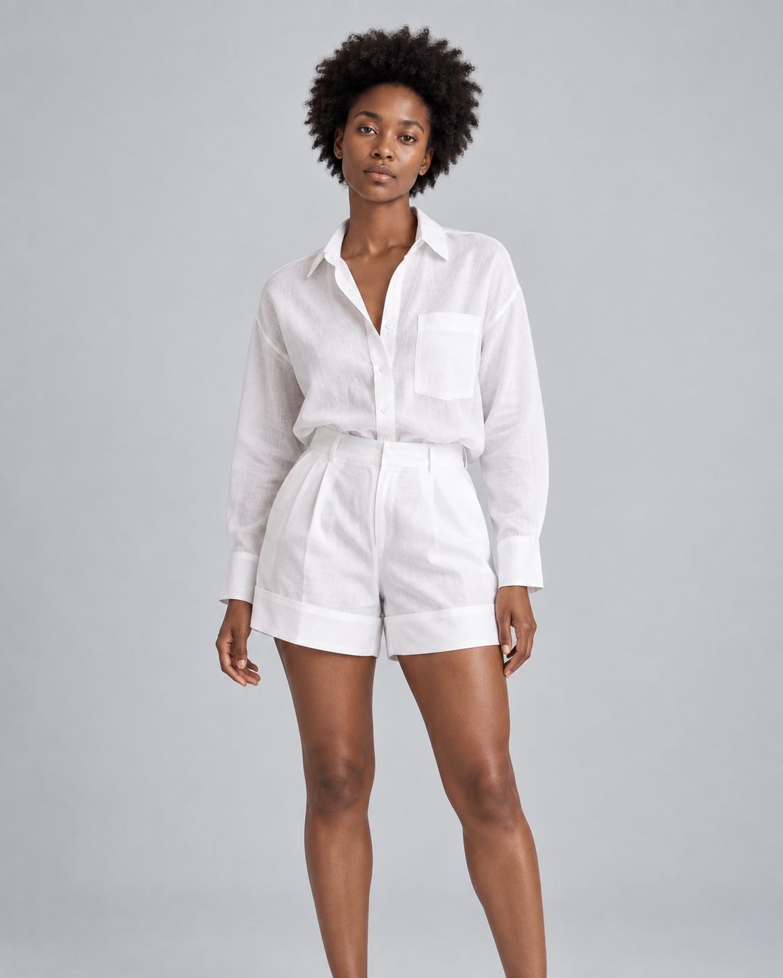 ESCALE — Shirt and shorts set — front view