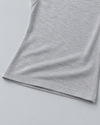 ESSENTIEL — Ribbed scoop-neck tank top