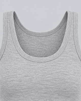 ESSENTIEL — Ribbed scoop-neck tank top