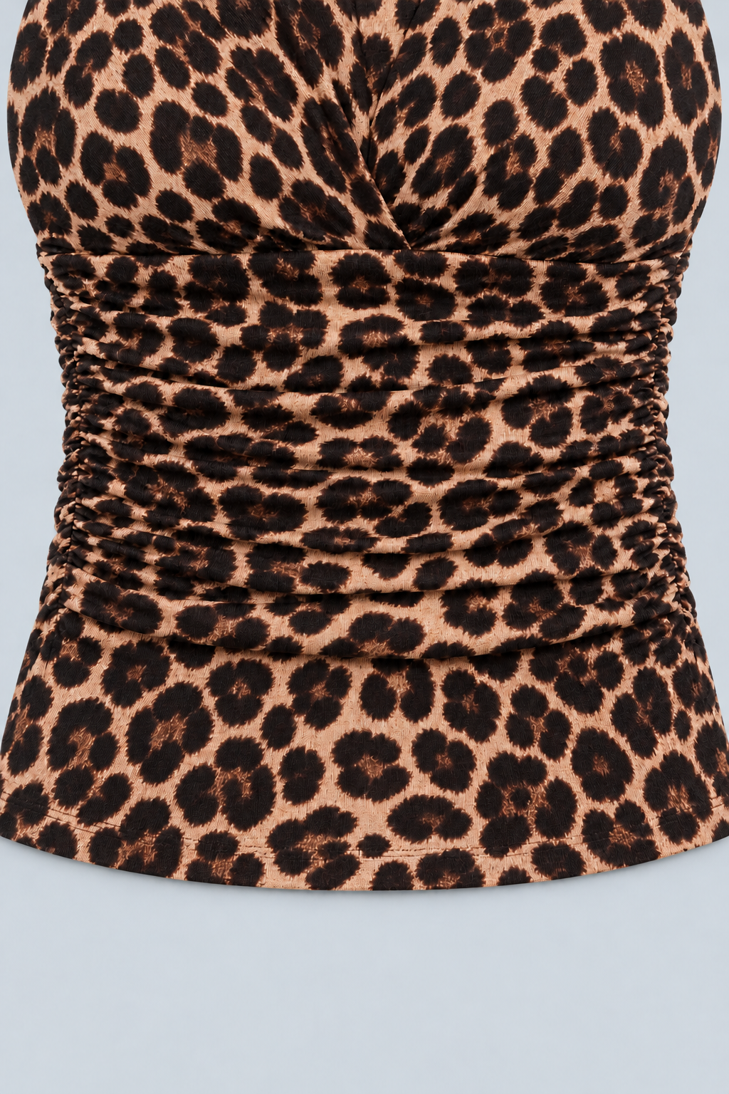 FELINE — Leopard-print tie-neck top