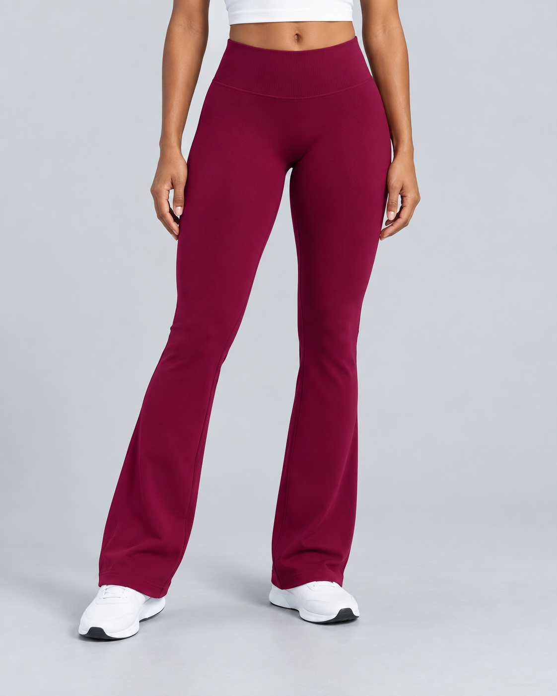 FLARE — High-waisted flared leggings — front view