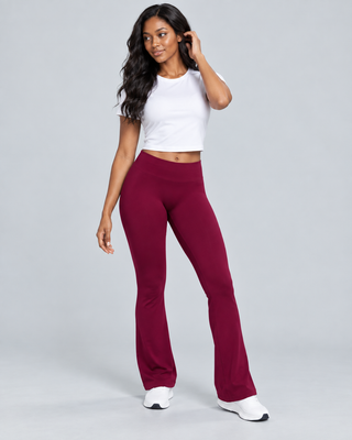 FLARE — High-waisted flared leggings