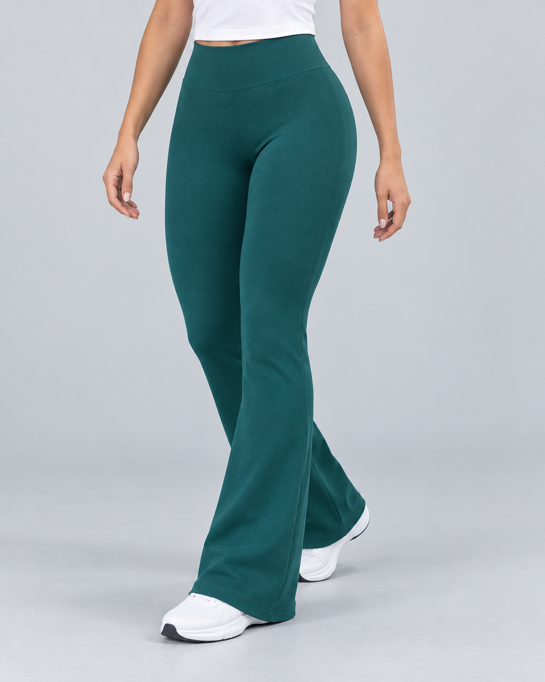 FLARE — High-waisted flared leggings — front view