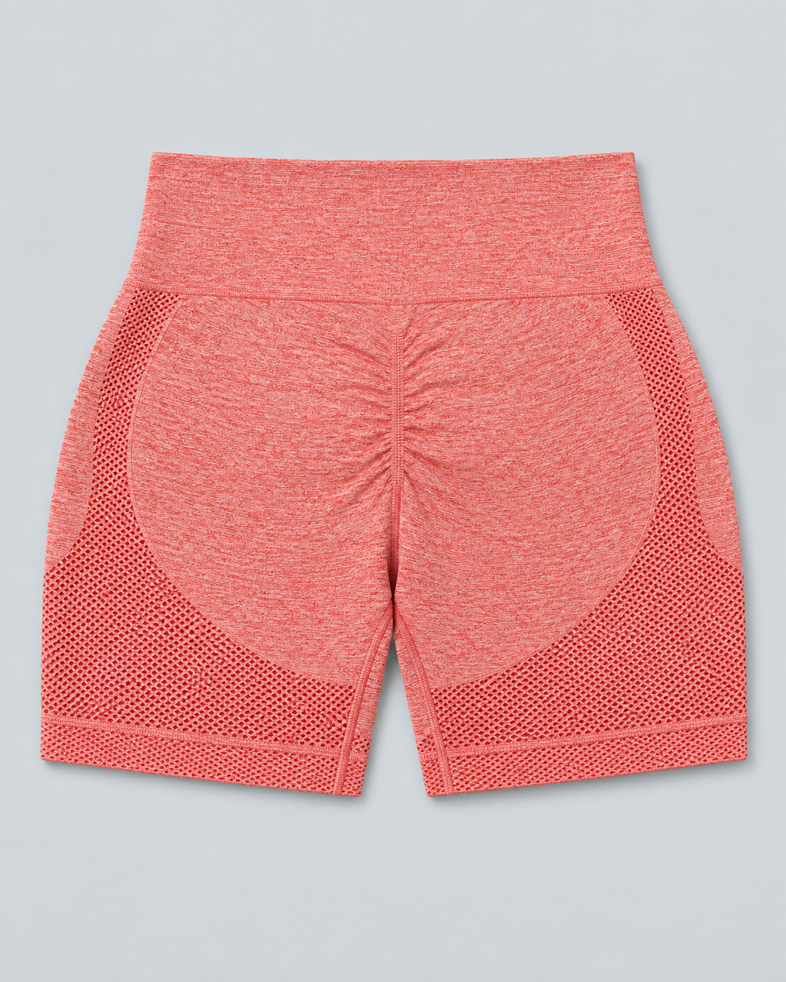 FLEX — Sports shorts with ruched detail — back view