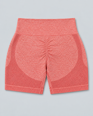FLEX — Sports shorts with ruched detail — back view