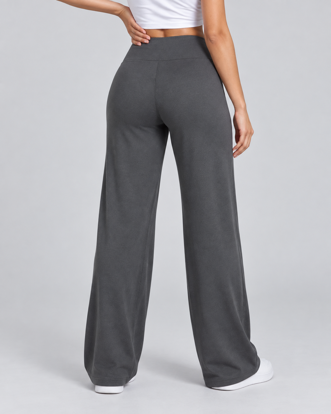 FLOW — Relaxed stretch trousers — back view