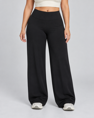 FLOW — Relaxed stretch trousers — front view