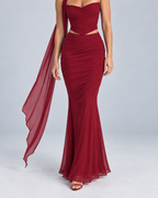 GALA — Top and maxi skirt set