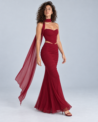 GALA — Top and maxi skirt set
