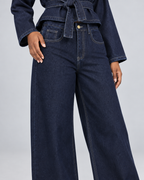 INDIGO — Denim jacket and trouser set