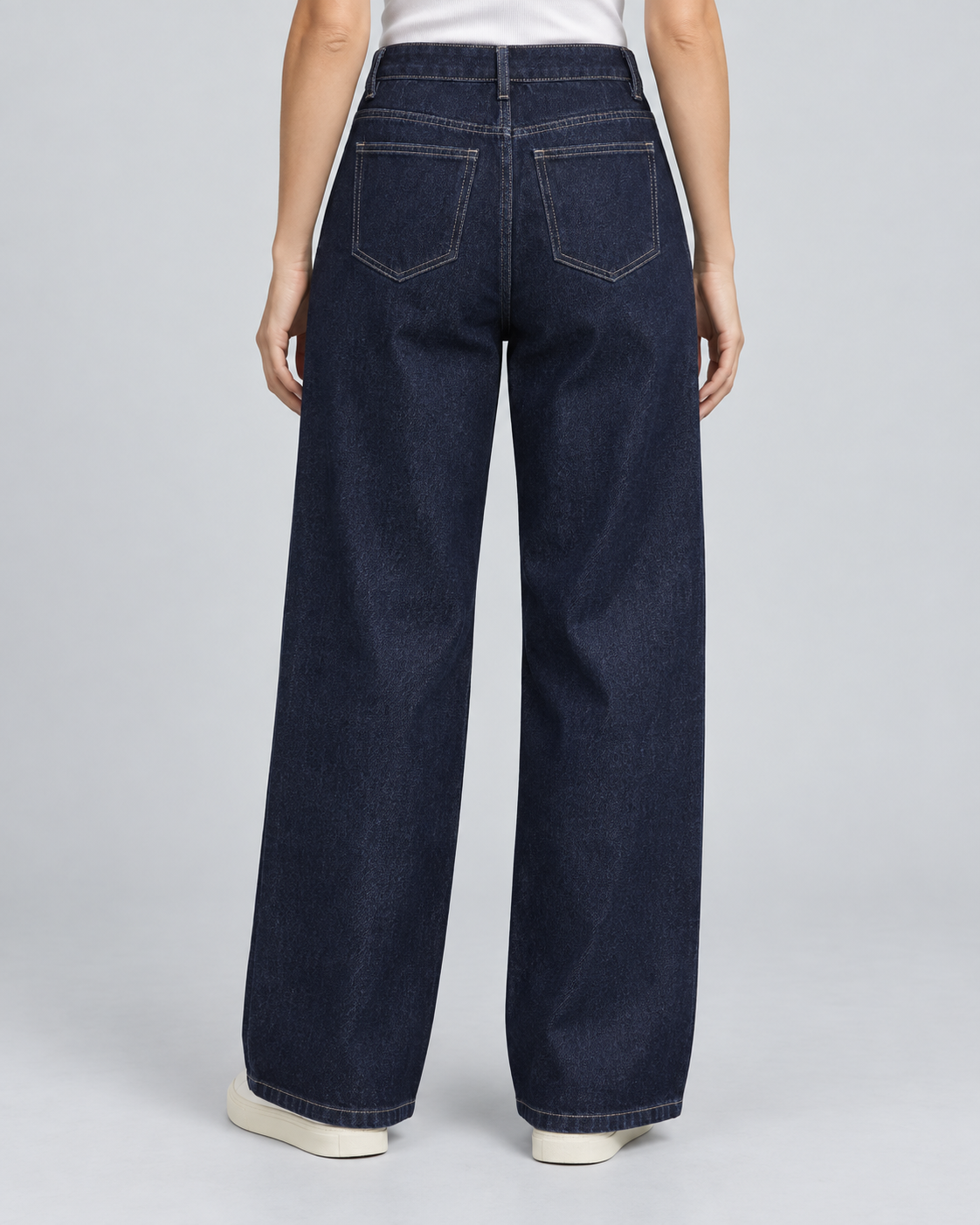 INDIGO — Denim trousers — back view