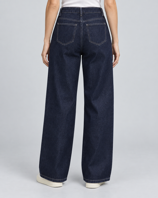 INDIGO — Denim trousers — back view