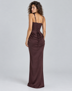MAELLE — Open-back maxi dress — back view