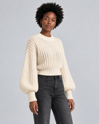 MAILLE — Knit jumper with wide sleeves