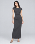 MAYA — Open-back maxi dress — front view