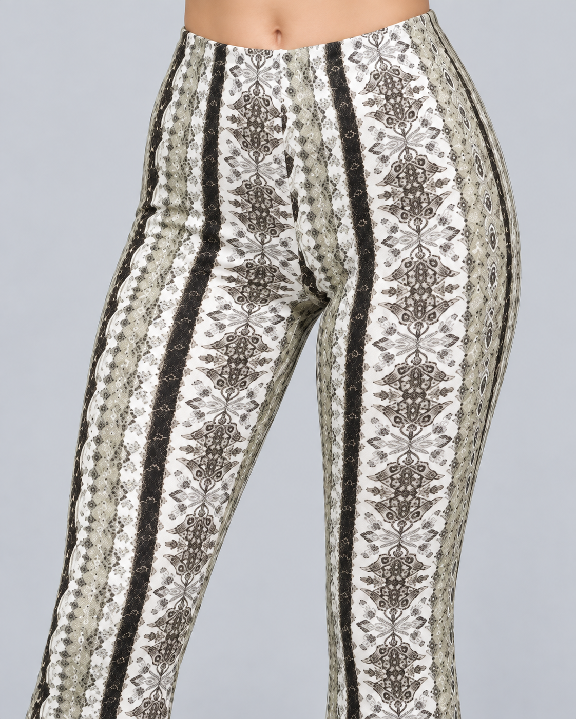 MOSAIQUE — Printed flared trousers