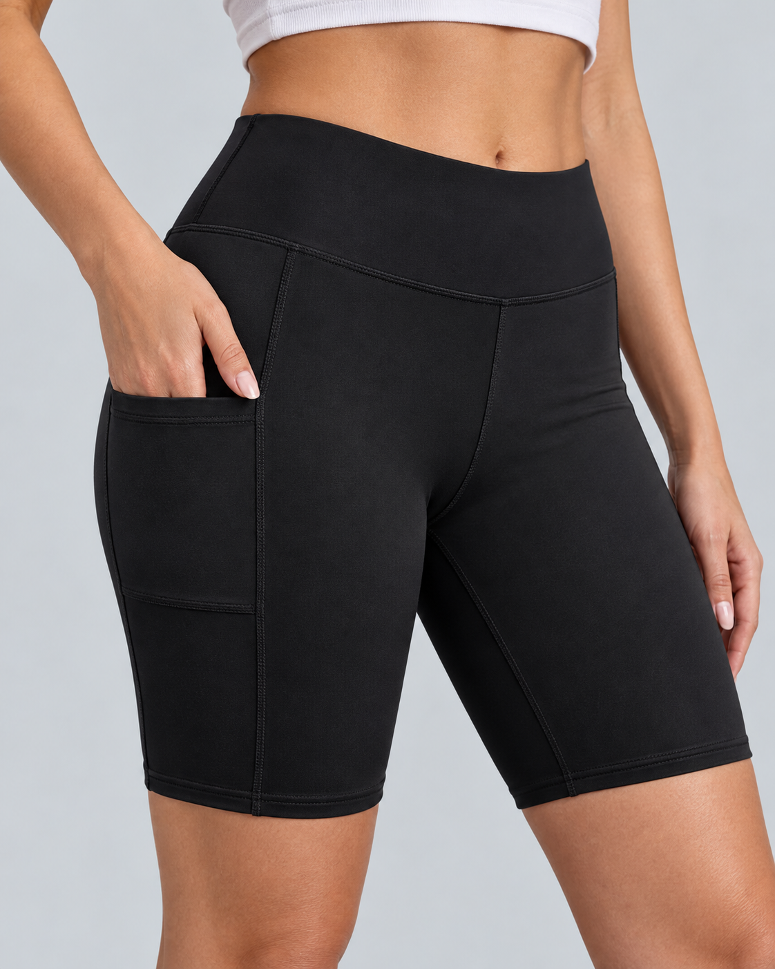 MOTION — Long cycling shorts with pockets